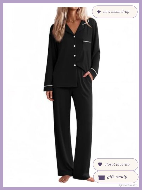 Other - Ekouaer Women's Button Up Pajama Set Long Sleeve Pjs with Pockets